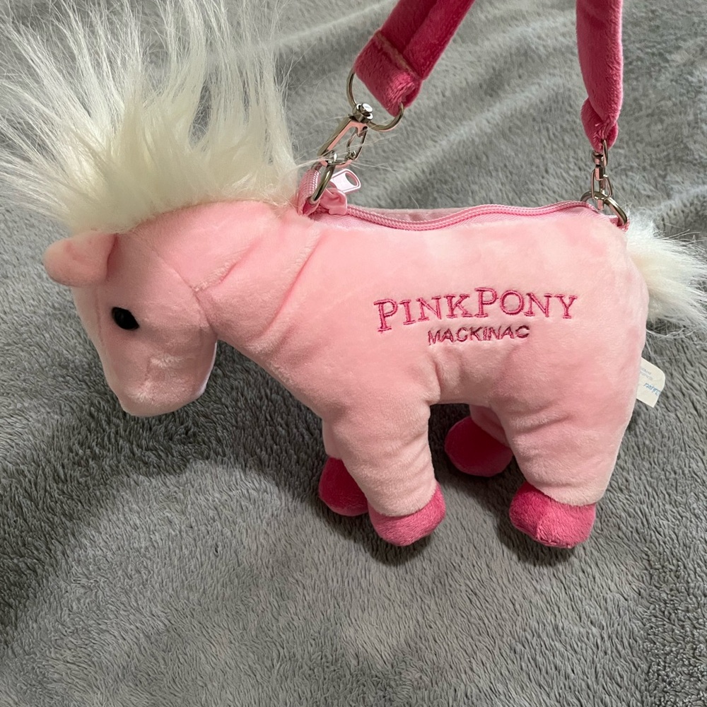 Pink Pony Plush Handbag